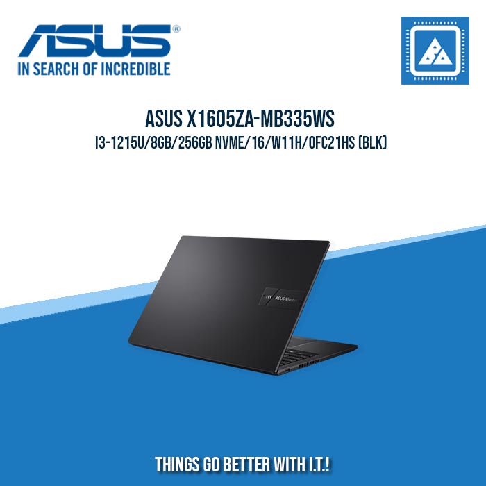 ASUS VIVOBOOK X1605ZA-MB335WS I3-1215U/8GB/256GB NVME | BEST FOR STUDENTS LAPTOP ASUS VIVOBOOK X1605ZA-MB335WS I3-1215U/8GB/256GB NVME | BEST FOR STUDENTS LAPTOP
